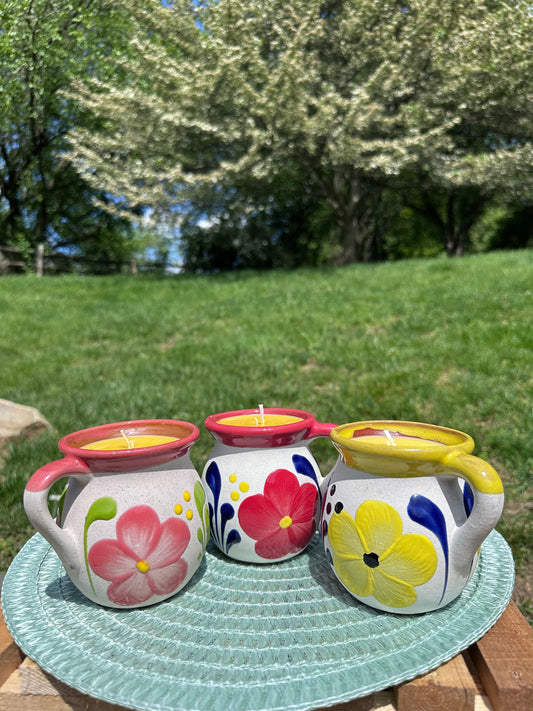 Hand-Painted Floral Mug